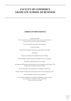 faculty of commerce graduate school of business