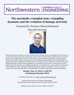 The maximally crumpled state: crumpling dynamics and the