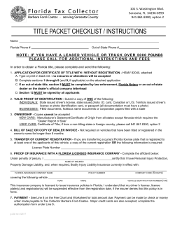 NOTE: IF YOU HAVE A LEASED VEHICLE OR TRUCK OVER 5000