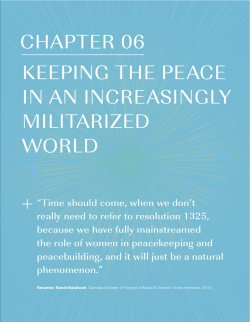 CHAPTER 06 KEEPING THE PEACE IN AN