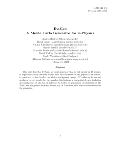 Here - EvtGen Project