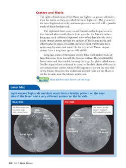 Lunar Map - ClassZone