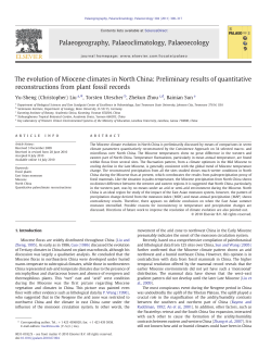 The evolution of Miocene climates in North China