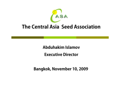 The Central Asia Seed Association