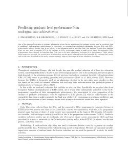 Predicting graduate-level performance from