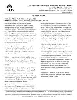 Condominium Home Owners` Association of British