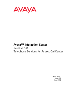 Telephony Services for Aspect CallCenter