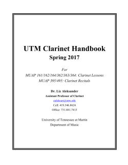 Clarinet Handbook