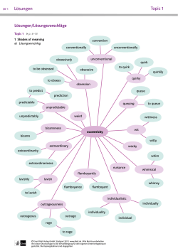 L&ouml;sungen Topic 1