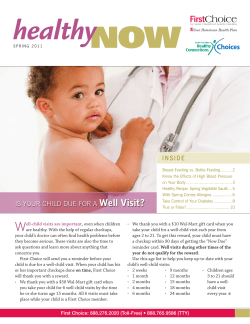 Spring 2011 - Select Health of South Carolina