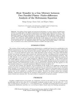 Heat Transfer in a Gas Mixture between Two