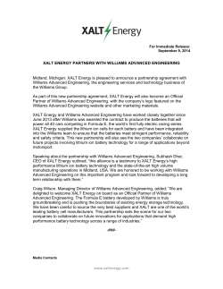 XALT Energy eLetterhead