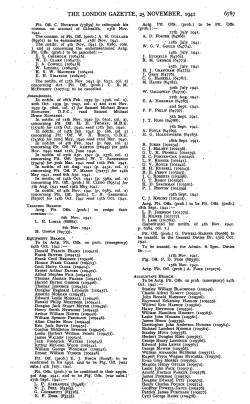 THE LONDON GAZETTE, 25 NOVEMBER, 1941 6787