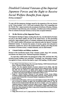 Disabled Colonial Veterans of the Imperial Japanese