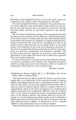 539 phenomena of the weight field of force of the earth, and is, in
