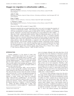 Oxygen ion migration in orthorhombic LaMnO3À