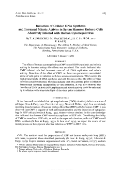 Induction of Cellular DNA Synthesis and Increased Mitotic Activity in