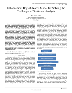 Enhancement Bag-of-Words Model for Solving the Challenges of
