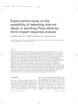 Experimental study on the possibility of detecting internal decay in