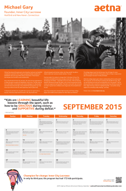 September - 2016 Aetna African American History Calendar
