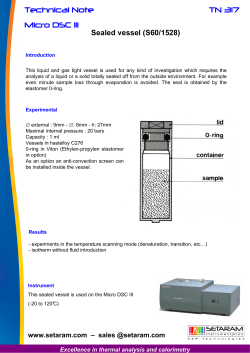 Technical Note TN 317 Micro DSC III