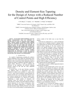 Density and Element-Size Tapering for the Design of Arrays with a