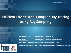 Efficient Divide-And-Conquer Ray Tracing using Ray Sampling