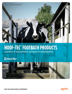 hoof-tec&trade; footbath products