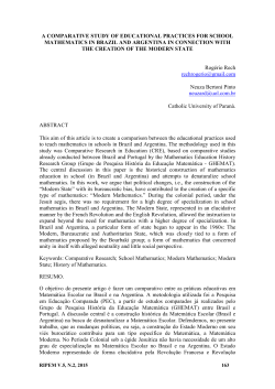 a comparative study of educational practices for school mathematics