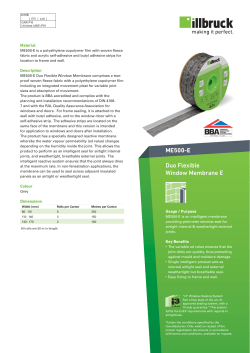 Illbruck ME500 Duo Flexible Window Membrane - (E)