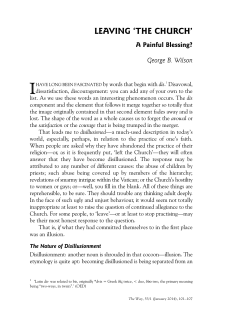 Leaving `the Church`