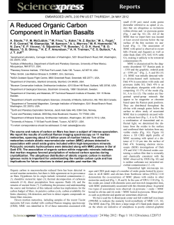A Reduced Organic Carbon Component in Martian