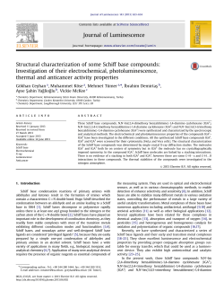 Structural characterization of some Schiff base compounds_