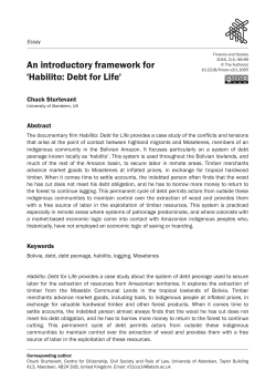 An introductory framework for `Habilito: Debt for Life`