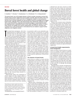 Boreal forest health and global change