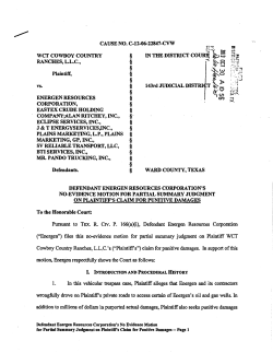 Defendant`s Motion for Partial Summary Judgment