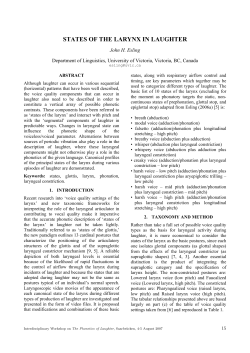 states of the larynx in laughter - coli.uni