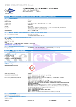 POTASSIUM METHYLSILICONATE, 40% in water