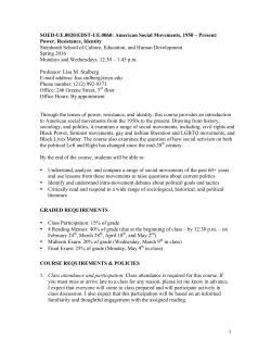 social movements syllabus, spring 2016