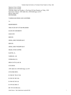 Tahsildar Singh And Another vs The State Of Uttar Pradesh on 5