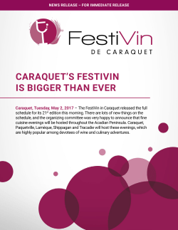 CARAQUET`S FESTIVIN IS BIGGER THAN EVER