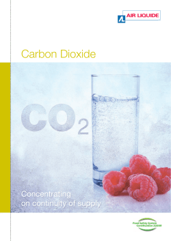 Carbon Dioxide - Air Liquide Benelux