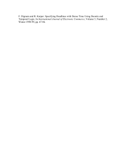 F. Dignum and R. Kuiper. Specifying Deadlines with Dense Time