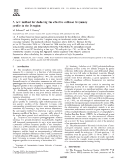 A new method for deducing the effective collision