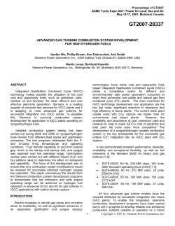 Advanced Gas Turbine Combustion System Development