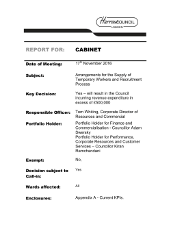 Agency Contract - Harrow Council
