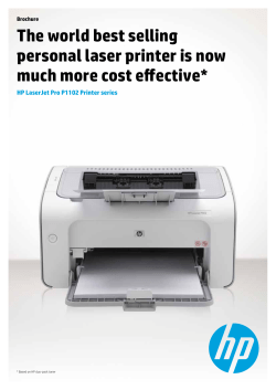 The world best selling personal laser printer is now much more cost