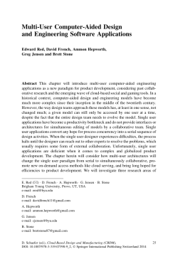 Multi-User Computer-Aided Design and Engineering Software