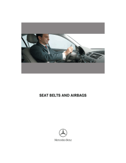 Seat belts and airbags - Mercedes
