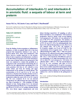 Accumulation of interleukin-1&beta; and interleukin